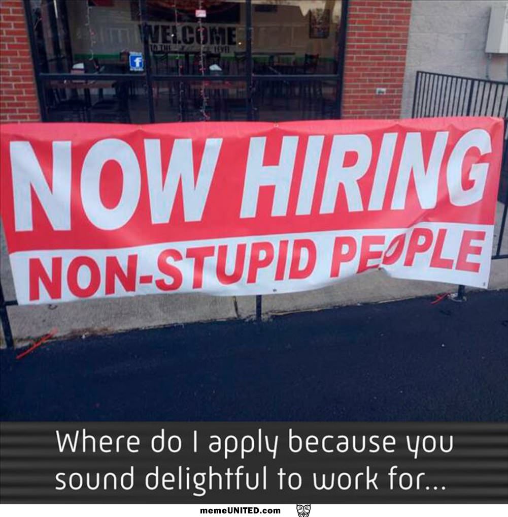 When Looking For A Job