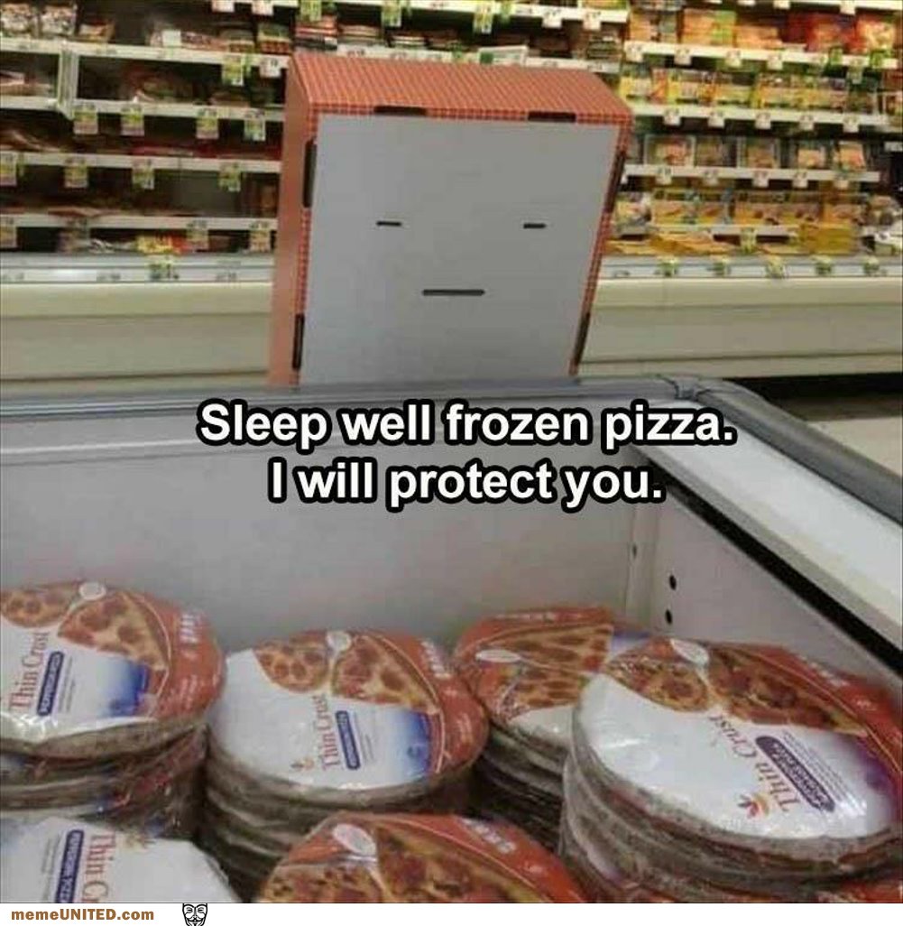 Sleep Well Frozen Pizza