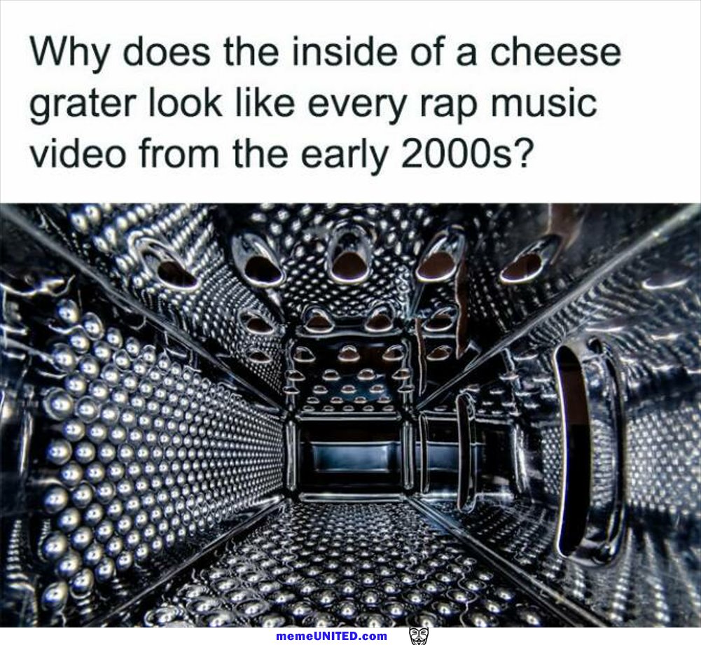The Inside Of A Chees Grater